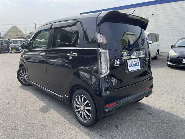 ホンダ Ｎ ＷＧＮ カスタム G ターボパッケージ 和歌山県 2014(平26)年 9.5万km スマートブラック (株)IDOMが運営する【じしゃロン和歌山店】の自社ローン専用車両になります。/こちらは現金またはオートローンご利用時の価格です。自社ローンご希望の方は別途その旨お申付け下さい/ワンオーナー/衝突安全装置/横滑り防止/パドルシフト/クルーズコントロール/Gathers純正CD/AUX/スマートキー×２/プッシュスタート/エアロ/CVT/キセノン/フォグ/保証書・取説有