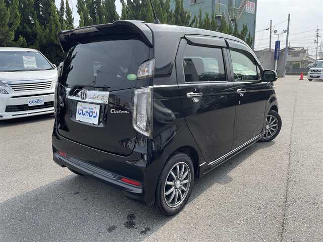 ホンダ Ｎ ＷＧＮ カスタム G ターボパッケージ 和歌山県 2014(平26)年 9.5万km スマートブラック (株)IDOMが運営する【じしゃロン和歌山店】の自社ローン専用車両になります。/こちらは現金またはオートローンご利用時の価格です。自社ローンご希望の方は別途その旨お申付け下さい/ワンオーナー/衝突安全装置/横滑り防止/パドルシフト/クルーズコントロール/Gathers純正CD/AUX/スマートキー×２/プッシュスタート/エアロ/CVT/キセノン/フォグ/保証書・取説有