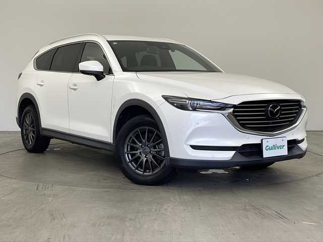 マツダ ＣＸ－８ XD プロアクティブ 兵庫県 2018(平30)年 5.9万km スノーフレイクホワイトパールマイカ ・純正ナビ&TV&BT&CD&DVD&SD&HDMI/・ALPINEリアフリップダウンモニター/・全方位カメラ/・前後ドライブレコーダー/・運転席メモリー付パワーシート/・シートヒーター/・パワーバックドア/・クリアランスソナー/・レーダークルーズコントロール/・トラクションコントロールシステム/・車間認知支援システム/・スマートブレーキサポート/・レーンキープアシスト/・交通標識認識システム/・ドライバーアテンションアラート/・ヘッドアップディスプレイ/・ブラインドスポットモニター/・ビルトインETC2.0/・ステアリングヒーター/・ステアリングリモコン/・電動パーキングブレーキ/・ブレーキホールド/・革巻きステアリング/・社外17インチアルミホイール/・純正17インチアルミホイール付タイヤ車載/・純正フロアマット/・ウインカーミラー/・オートワイパー/・アダプティブLEDヘッドライト/・左右独立エアコン/・アイドリングストップ/・スマートキー/・スペアキー/・プッシュスタート