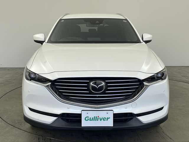 マツダ ＣＸ－８ XD プロアクティブ 兵庫県 2018(平30)年 5.9万km スノーフレイクホワイトパールマイカ ・純正ナビ&TV&BT&CD&DVD&SD&HDMI/・ALPINEリアフリップダウンモニター/・全方位カメラ/・前後ドライブレコーダー/・運転席メモリー付パワーシート/・シートヒーター/・パワーバックドア/・クリアランスソナー/・レーダークルーズコントロール/・トラクションコントロールシステム/・車間認知支援システム/・スマートブレーキサポート/・レーンキープアシスト/・交通標識認識システム/・ドライバーアテンションアラート/・ヘッドアップディスプレイ/・ブラインドスポットモニター/・ビルトインETC2.0/・ステアリングヒーター/・ステアリングリモコン/・電動パーキングブレーキ/・ブレーキホールド/・革巻きステアリング/・社外17インチアルミホイール/・純正17インチアルミホイール付タイヤ車載/・純正フロアマット/・ウインカーミラー/・オートワイパー/・アダプティブLEDヘッドライト/・左右独立エアコン/・アイドリングストップ/・スマートキー/・スペアキー/・プッシュスタート