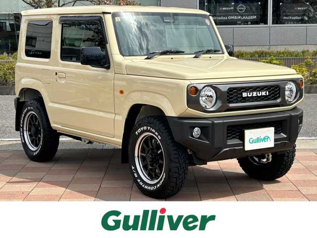 スズキ ジムニー XL 福島県 2023(令5)年 0.1万km シフォンアイボリーM ワンオーナー/MT車/純正オーディオ(FH-3100)/【AM/FM/CD/USB/AUX】/寒冷地仕様/横滑り防止装置/コーナーセンサー/トラクションコントロール/ブレーキアシスト/車線逸脱防止システム/リミテッドスリップデフ/衝突軽減ブレーキ/前席シートヒーター/アイドリングストップ/純正フロアマット/純正ドアバイザー/ハロゲンヘッドライト(AUTO付)/フォグランプ/電格ミラー/盗難防止装置/RAYSアルミ付きブロックタイヤ装着/保証書・取説/スペアキーx1