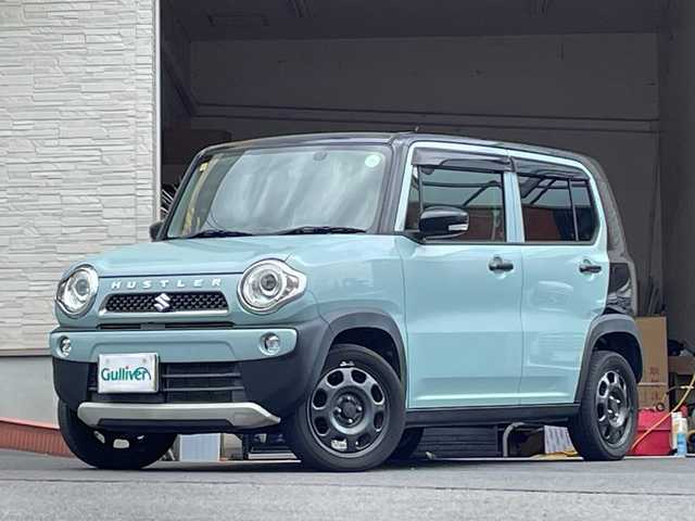スズキ ハスラー タフワイルド 大分県 2019(平31)年 8.6万km オフブルーメタリック/ブラック 2トーン 純正フロアマット/オートライト/衝突被害軽減ブレーキ/横滑り防止装置/レーンキープアシスト/スペアキー/スマートキー