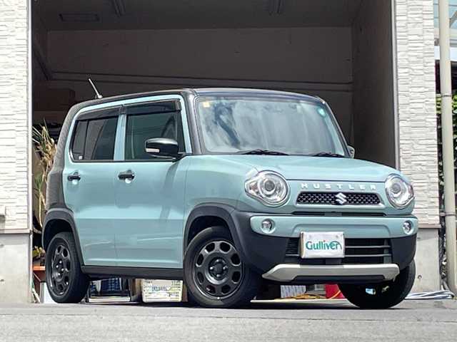 スズキ ハスラー タフワイルド 大分県 2019(平31)年 8.6万km オフブルーメタリック/ブラック 2トーン 純正フロアマット/オートライト/衝突被害軽減ブレーキ/横滑り防止装置/レーンキープアシスト/スペアキー/スマートキー