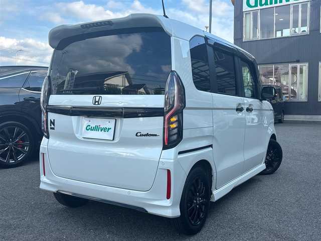 ホンダ Ｎ ＢＯＸ カスタム L スタイル+ブラック 静岡県 2022(令4)年 3.2万km プラチナホワイトパール  ワンオーナー/ 車検R9.4.13/ ギャザーズ8インチインターナビ/ フルセグ　バックカメラ/ BTオーディオ　SD REC/ DVD CD再生/ USBポート/ ビルトインETC/ ホンダセンシング/●誤発進抑制機能/●歩行者事故低減ステアリング/●路外逸脱抑制機能/●渋滞追従機能付アダプティブクルーズコントロール（ACC）/●車線維持支援システム（LKAS）/●先行車発進お知らせ機能/●標識認識機能/●後方誤発進抑制機能/●オートハイビーム/ 両側パワースライドドア/ 前席シートバックテーブル/ 純正14インチアルミ/ ホンダスマートキー/ エンジンプッシュスタート/ サイドカーテンエアバッグ/ 運転席+助手席シートヒーター/ 保証書　取説　あり