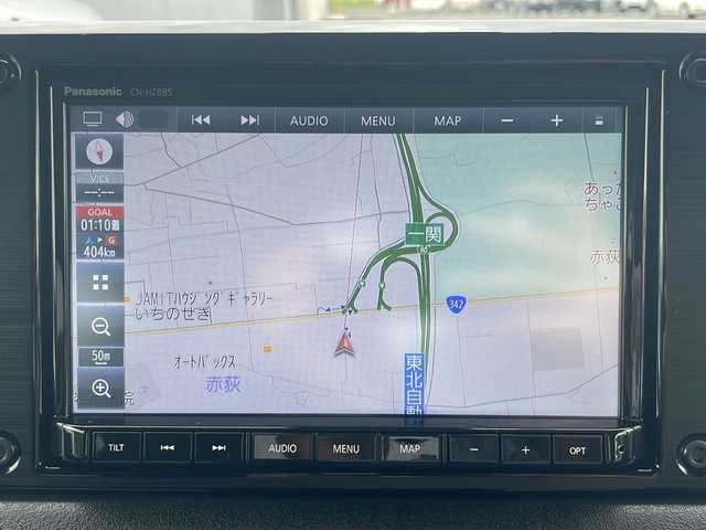 スズキ ジムニー シエラ JC 岩手県 2023(令5)年 0.5万km ブリスクブルーメタリック/ブラック2トーンルーフ 4WD/社外８インチナビ/フルセグ/　CD/DVD/SD/Bluetooth/バックカメラ/デジタルインナーミラー/LEDヘッドライト/オートライト/フォグランプ/プッシュスタート/クルーズコントロール/革巻きステアリング/ドアバイザー/電動格納式ミラー/ETC