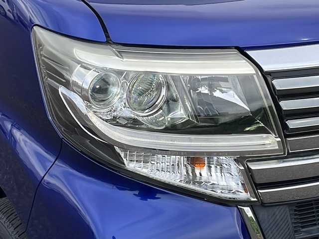 ダイハツ タント カスタム X トップED SA Ⅲ 新潟県 2017(平29)年 1.6万km ディープブルークリスタルマイカ 4WD/純正SDナビ(NMZK-W67D)/CD/DVD/BT/フルセグテレビ/バックカメラ/衝突被害軽減ブレーキ/レーンキープアシスト/片側パワースライドドア/半革シート/ベンチシート/運転席シートヒーター/ステアリングスイッチ/コーナーセンサー/スマートキー/プッシュスタート/LEDヘッドライト/オートライト/オートハイビーム/フォグランプ/純正14インチアルミホイール