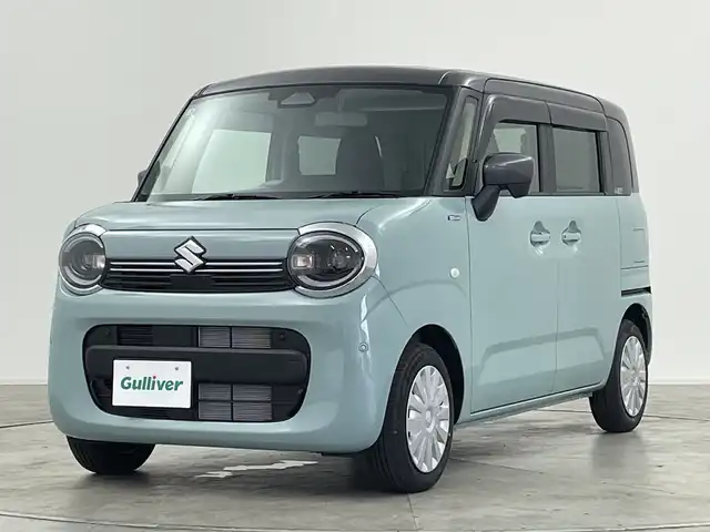 スズキ ワゴンＲ スマイル HYBRID S 群馬県 2025(令7)年 0.1千km オフブルーメタリック/ガンメタリック2トーンルーフ 届出済未使用車　アダプティブクルーズコントロール　衝突被害軽減ブレーキ　レーンキープアシスト　コーナーセンサー　オートマチックハイビーム　ＬＥＤヘッドライト　シートヒーター　オートブレーキホールド