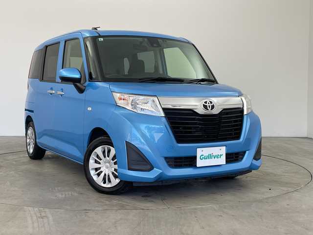 トヨタ ルーミー X S 兵庫県 2017(平29)年 7.1万km ファインブルーマイカメタリック ・社外ナビ/CD/DVD/AM/FM/USB/AUX/・バックカメラ/・スマートアシストII/・衝突回避支援ブレーキ機能/・衝突警報機能（対車両・対歩行者）、/・車線逸脱警報機能/・誤発進抑制制御機能/・後方誤発進抑制制御機能、/・先行車発進お知らせ機能/・片側パワースライドドア/・社外フロアマット/・純正ホイールキャップ/・オートライト/・アイドリングストップ/・スマートキー/・電動格納ミラー/・社外ドライブレコーダー