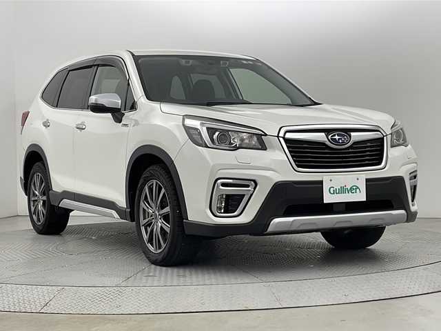 スバル フォレスター ハイブリッド アドバンス 新潟県 2019(平31)年 1.9万km クリスタルホワイトP 4WD/アイサイト/純正ナビ/　　フルセグ/CD/DVD/BT/バックカメラ/レーダークルーズコントロール/LEDオートライト/ハーフレザーシート/パワーシート/メモリーシート/シートヒーター/パドルシフト/ステアリングスイッチ/スマートキー/ETC