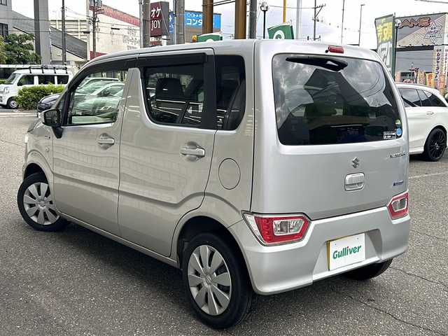 スズキ ワゴンＲ HYBRID FX 福井県 2019(令1)年 4.7万km シルキーシルバーメタリック キーレス/アイドリングストップ/横滑り防止/ヘッドライトレベライザー/運転席シートヒーター/電動格納ミラー/純正フロアマット/純正ドアバイザー