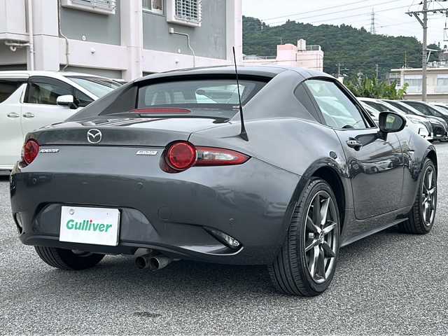 マツダ ロードスター ＲＦ VS 沖縄県 2017(平29)年 7万km マシーングレープレミアムM 禁煙車/純正ナビ　/ＡＭ／ＦＭ／ＣＤ／ＤＶＤ／ＢＴ　/フルセグＴＶ/レザーシートシートヒーター/電動オープン/ＢＯＳＥ/ヘッドレストスピーカー/オートライト/ＬＥＤ/純正フロアマット/純正１７インチＡＷ