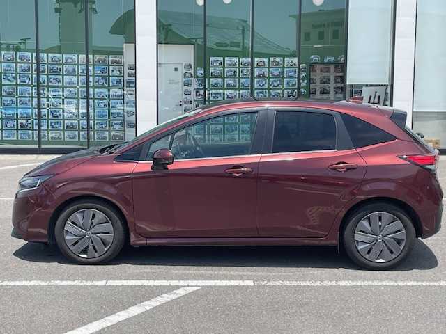 日産 ノート X 長崎県 2023(令5)年 5.8万km バーガンディー 純正メモリーナビ/BT/USB/HDMI/フルセグTV/アラウンドビューモニター/エマージェンシーブレーキ/プロパイロット/デジタルインナーミラー/オートマチックハイビーム/ハンドル支援/コーナーセンサー前後/ビルトインETC