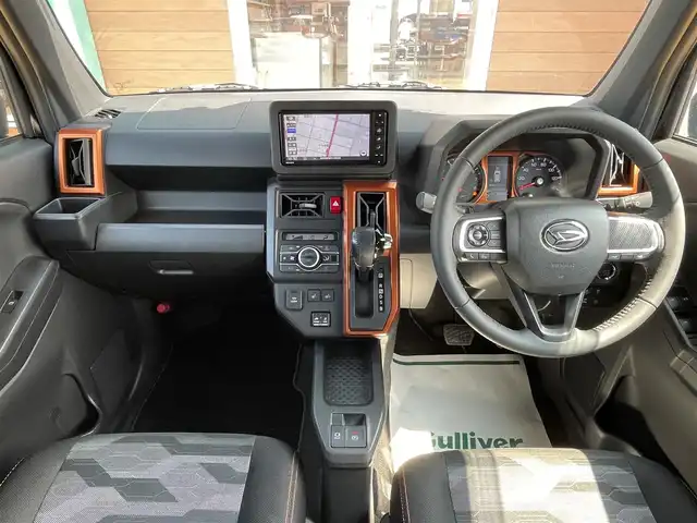 ダイハツ タフト G 宮崎県 2021(令3)年 2.9万km ブラックマイカメタリック 純正ナビ/（CD/DVD/Bluetooth/フルセグTV/USB)/バックカメラ/ガラスルーフ/・衝突軽減ブレーキ/ETC/シートヒーター/アイドリングストップ/スマートキー/スペアキー有/プッシュスタート/電子パーキング/オートホールド/ルーフレール/純正15インチアルミホイール/LEDヘッドライト