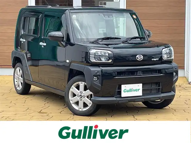 ダイハツ タフト G 宮崎県 2021(令3)年 2.9万km ブラックマイカメタリック 純正ナビ/（CD/DVD/Bluetooth/フルセグTV/USB)/バックカメラ/ガラスルーフ/・衝突軽減ブレーキ/ETC/シートヒーター/アイドリングストップ/スマートキー/スペアキー有/プッシュスタート/電子パーキング/オートホールド/ルーフレール/純正15インチアルミホイール/LEDヘッドライト