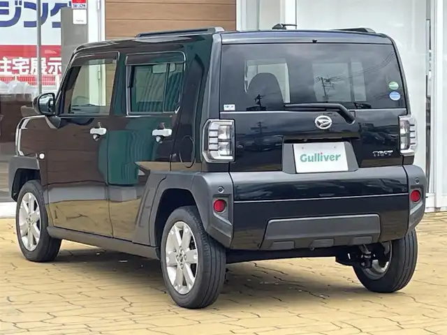 ダイハツ タフト G 宮崎県 2021(令3)年 2.9万km ブラックマイカメタリック 純正ナビ/（CD/DVD/Bluetooth/フルセグTV/USB)/バックカメラ/ガラスルーフ/・衝突軽減ブレーキ/ETC/シートヒーター/アイドリングストップ/スマートキー/スペアキー有/プッシュスタート/電子パーキング/オートホールド/ルーフレール/純正15インチアルミホイール/LEDヘッドライト