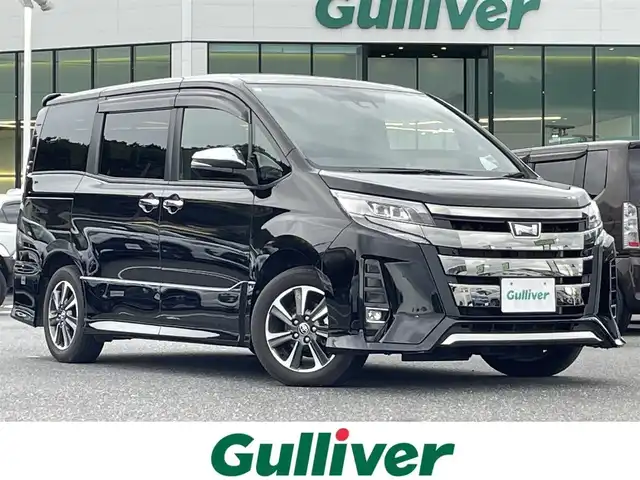 トヨタ ノア Si ダブルバイビーⅢ 島根県 2021(令3)年 2.1万km ブラック 登録時走行距離　20761km/純正ナビ(NSZT-W68T)/フルセグテレビ/AM/FM/CD/Bluetooth/クルーズコントロール/オートマチックハイビーム/コーナーセンサー/両側パワースライドドア/ETC/横滑り防止装置/電動格納ミラー/ステアリングスイッチ/純正フロアマット/衝突軽減ブレーキ/レーンアシスト