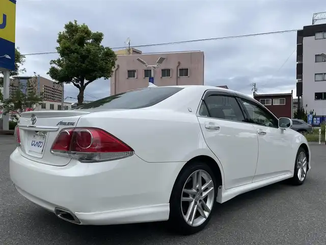 トヨタ クラウン アスリート 福井県 2012(平24)年 11万km ホワイトパールクリスタルシャイン (株)IDOMが運営する【じしゃロン福井店】の自社ローン対象車両になります。こちらは現金またはオートローンご利用時の価格です。自社ローンご希望の方は別途その旨お申付け下さい/純正ナビ（CD・DVD・BT接続可）/フルセグテレビ/バックカメラ/ビルトインETC/クルーズコントロール/パワーシート（D席・N席）/HID/フォグランプ