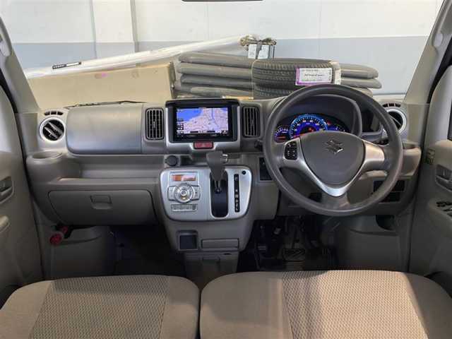 スズキ エブリィ ワゴン PZターボ 岩手県 2017(平29)年 4.8万km ブルーイッシュブラックパール3 ・4WD/・ターボ/・衝突軽減ブレーキ/・社外メモリナビ/（CD DVD SD USB BT フルセグ)/・ETC/・スマートキー/・プッシュスタート/・ステアリングスイッチ/・シートヒーター/・横滑り防止装置/・LEDライト/・フォグランプ/・純正フロアマット