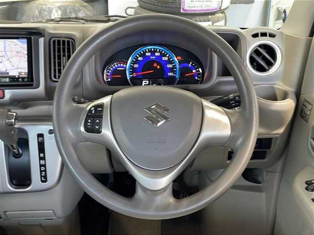 スズキ エブリィ ワゴン PZターボ 岩手県 2017(平29)年 4.8万km ブルーイッシュブラックパール3 ・4WD/・ターボ/・衝突軽減ブレーキ/・社外メモリナビ/（CD DVD SD USB BT フルセグ)/・ETC/・スマートキー/・プッシュスタート/・ステアリングスイッチ/・シートヒーター/・横滑り防止装置/・LEDライト/・フォグランプ/・純正フロアマット