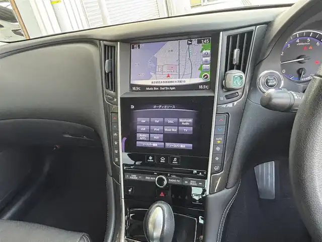 日産 スカイライン ハイブリッド 350GT Type P 東京都 2016(平28)年 5.3万km ラディアントレッド 純正ナビ　/全周囲カメラ　/ドライブレコーダー/アダプティブクルーズコントロール　/パワーシート　/ヒートシーター　/シートポジションメモリー　/エマージェンシーブレーキ　/ドライブモード　/横滑り制御機能　/プッシュスタート　/ＥＴＣ/オートアウェイ機能/電動チルト&テレスコ調整