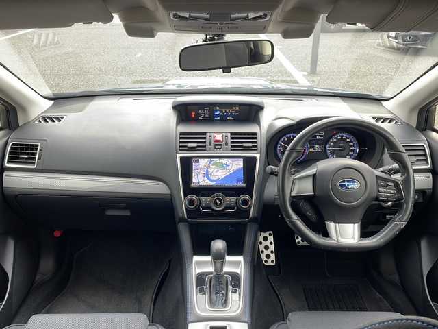 スバル レヴォーグ 1．6GT－S アイサイト 島根県 2014(平26)年 6.4万km スティールブルーグレーM アイサイト/4WD/ターボ/社外7インチSDナビゲーション(CN-R300D)/フルセグ SD CD DVD/レーダークルーズコントロール/バックカメラ/パドルシフト/D/N席パワーシート/LEDヘッドライト/AUTOライト/フォグライト/ETC/電子パーキング/アイドリングストップ/革巻きステアリング/ISOFIX/純正18インチアルミホイール