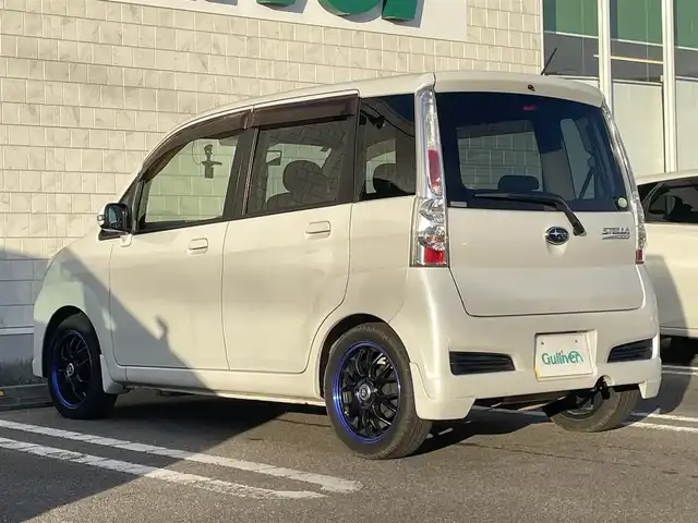 スバル ステラ カスタム RS 宮崎県 2007(平19)年 11万km パール 社外ナビゲーション/　AM FM CD DVD　BT　TV/ターボ車/ドライブレコーダー/社外15インチアルミ/パワーウィンドウ/ウィンカーミラー/電動格納ミラー/フォグランプ