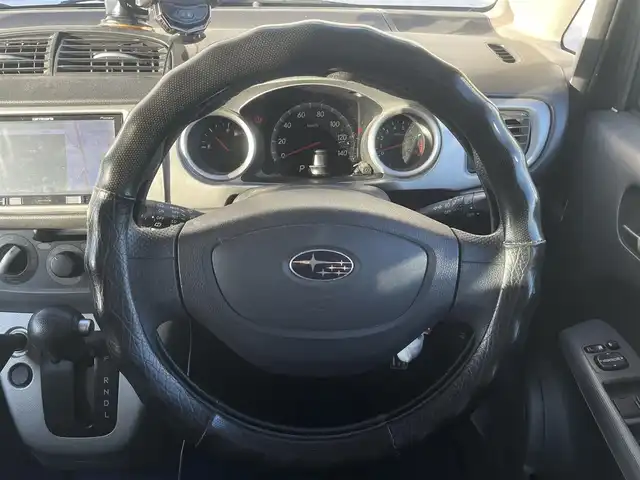 スバル ステラ カスタム RS 宮崎県 2007(平19)年 11万km パール 社外ナビゲーション/　AM FM CD DVD　BT　TV/ターボ車/ドライブレコーダー/社外15インチアルミ/パワーウィンドウ/ウィンカーミラー/電動格納ミラー/フォグランプ