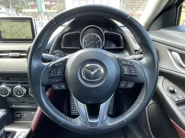 マツダ ＣＸ－３ XD ツーリング 岐阜県 2015(平27)年 8.3万km セラミックM 純正SDナビ/AM FM CD DVD BT USB  フルセグTV/バックカメラ/追従式クルーズコントロール/純正フロアマット/サマータイヤ純正ホイール付き/ウインカーミラー/電格ミラー/社外アルミホイール/レザーシート/前席シートヒーター/ウインカーミラー/サイドカーテンエアバック/軽油/4WD