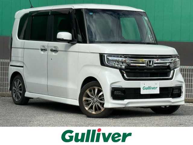 ホンダ Ｎ ＢＯＸ カスタム EX 千葉県 2021(令3)年 2.2万km プラチナホワイトパール SDナビゲーション/Bluetooth機能/バックカメラ/フルセグ/前後ドラレコ/ETC/純正14インチAW/パーキングセンサー/スマートキー/シーケンシャルウィンカー/ウィンカーミラー/LEDヘッドライト