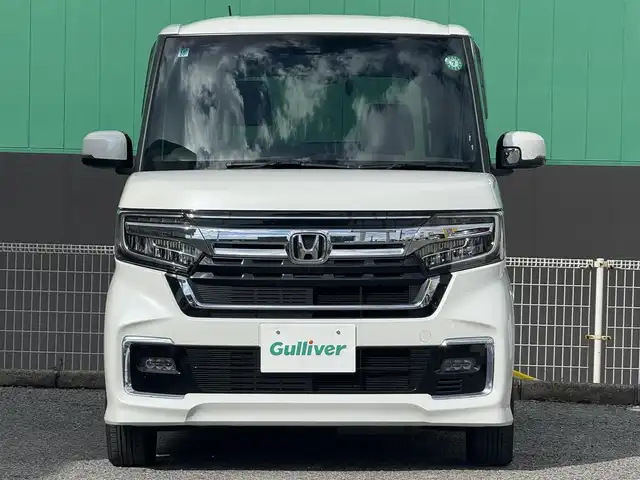 ホンダ Ｎ ＢＯＸ カスタム EX 千葉県 2021(令3)年 2.2万km プラチナホワイトパール SDナビゲーション/Bluetooth機能/バックカメラ/フルセグ/前後ドラレコ/ETC/純正14インチAW/パーキングセンサー/スマートキー/シーケンシャルウィンカー/ウィンカーミラー/LEDヘッドライト