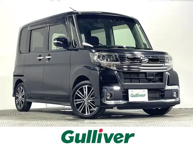ダイハツ タント カスタム RS トップED SAⅡ 大阪府 2016(平28)年 4.2万km ブラックマイカメタリック 純正ナビTV Bカメラ ETC 両側パワースライドドア ハーフレザー 衝突軽減 スマートキー Pスタート オートライト ドライブレコーダー オートエアコン