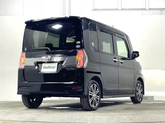 ダイハツ タント カスタム RS トップED SAⅡ 大阪府 2016(平28)年 4.2万km ブラックマイカメタリック 純正ナビTV Bカメラ ETC 両側パワースライドドア ハーフレザー 衝突軽減 スマートキー Pスタート オートライト ドライブレコーダー オートエアコン