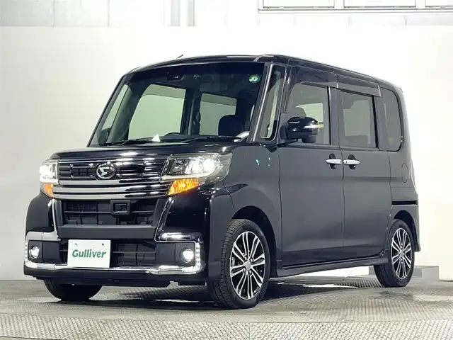 ダイハツ タント カスタム RS トップED SAⅡ 大阪府 2016(平28)年 4.2万km ブラックマイカメタリック 純正ナビTV Bカメラ ETC 両側パワースライドドア ハーフレザー 衝突軽減 スマートキー Pスタート オートライト ドライブレコーダー オートエアコン