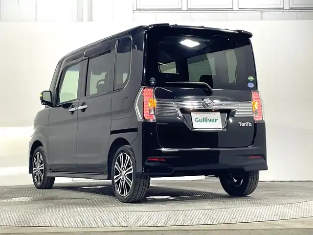 ダイハツ タント カスタム RS トップED SAⅡ 大阪府 2016(平28)年 4.2万km ブラックマイカメタリック 純正ナビTV Bカメラ ETC 両側パワースライドドア ハーフレザー 衝突軽減 スマートキー Pスタート オートライト ドライブレコーダー オートエアコン