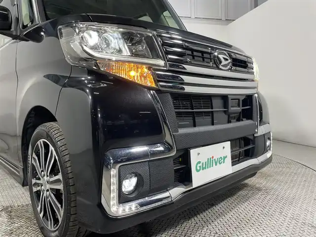 ダイハツ タント カスタム RS トップED SAⅡ 大阪府 2016(平28)年 4.2万km ブラックマイカメタリック 純正ナビTV Bカメラ ETC 両側パワースライドドア ハーフレザー 衝突軽減 スマートキー Pスタート オートライト ドライブレコーダー オートエアコン