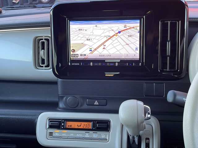 スズキ ワゴンＲ スマイル HYBRID X 青森県 2021(令3)年 2.7万km コーラルオレンジメタリック/アーバンブラウン2トーン 4WD/社外8インチメモリナビ・フルセグTV/CD・DVD・Bluetooth・SD/バックカメラ/両側パワースライドドア/前席シートヒーター/セーフティサポート/デュアルカメラブレーキサポート/誤発進抑制機能/レーンキープアシスト/コーナーセンサー/横滑り防止機能/LEDヘッドライト/フォグライト/ウインカーミラー/OP 2トーンルーフ/保証書・取扱書