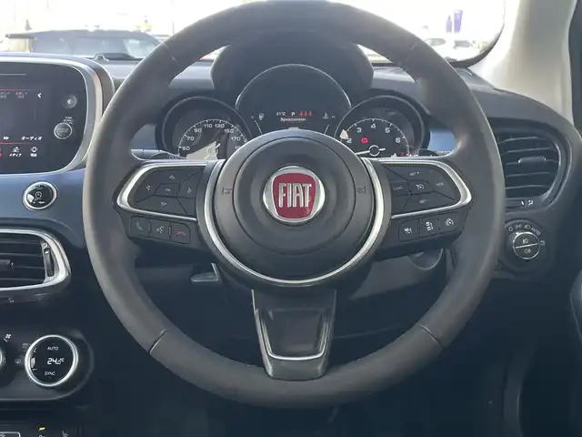 フィアット ５００Ｘ インディゴ 山梨県 2020(令2)年 3万km 青 150台限定車 /1オナ/ACC /純正ディスプレイオーディオ/AppleCarPlay/androidauto/Ｂカメラ　/ＬＥＤヘッド　/オートハイビーム　/ＢＳＡ　/黒革　/前席パワーシート　/前席シートヒーター　/空気圧センサー　/前後ドラレコ　/純正１８インチＡＷ