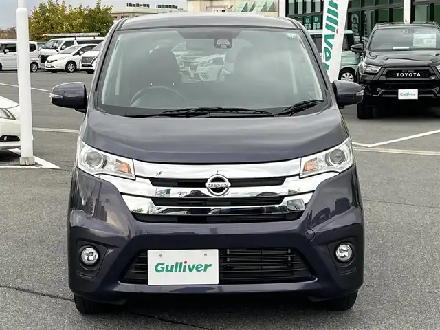 日産 デイズ HWS X Vセレ +SeftyⅡ 奈良県 2015(平27)年 1.7万km プレミアムパープルP 純正ナビ　[MC314D-W]/フルセグＴＶ　/衝突被害軽減システム /LEDヘッドライト /スマートキー /プッシュスタート　/ＥＴＣ /電動格納ミラー /フォグライト /純正14インチAW /アイドリングストップ /革巻きステアリング