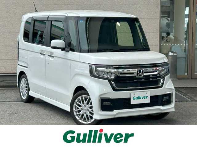 ホンダ Ｎ ＢＯＸ カスタム L ターボ 兵庫県 2021(令3)年 5.1万km プラチナホワイトパール 純正8インチナビ(VXU-217NBi)/(CD/DVD/BT/SD/USB)/バックカメラ/ETC/両側パワースライドドア/衝突軽減ブレーキ/レーダークルーズコントロール/前後コーナーセンサー/前後ドライブレコーダー/パドルシフト/ハーフレザーシート/LEDヘッドライト/オートライト/フォグランプ/革巻きステアリング/ステアリングリモコン/スマートキー/スペアキー/電動格納ミラー/ドアバイザー/純正フロアマット/純正アルミ15インチ