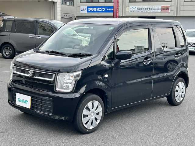 スズキ ワゴンＲ FA 群馬県 2022(令4)年 4.5万km 黒 MT車/ワンオーナー/ワンセグテレビ/バックカメラ/アイドリングストップ/ドアバイザー/ETC/ABS/ベンチシート/フロアマット純正/スペアキー1本/アルミホイール純正/オートライト
