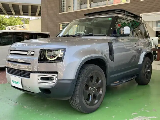 ランドローバー ランドローバー ディフェンダー 90XSED 神奈川県 2021(令3)年 3万km ガンＭ ワンオーナー/保証書/Pivi Proナビゲーションシステム/アラウンドビューモニター/ETC/サンルーフ/レザーシート/パワーシート/シートヒーター/クルーズコントロール/バックドアイージークローザー/LEDヘッドライト/サイドステップ/ルーフキャリア