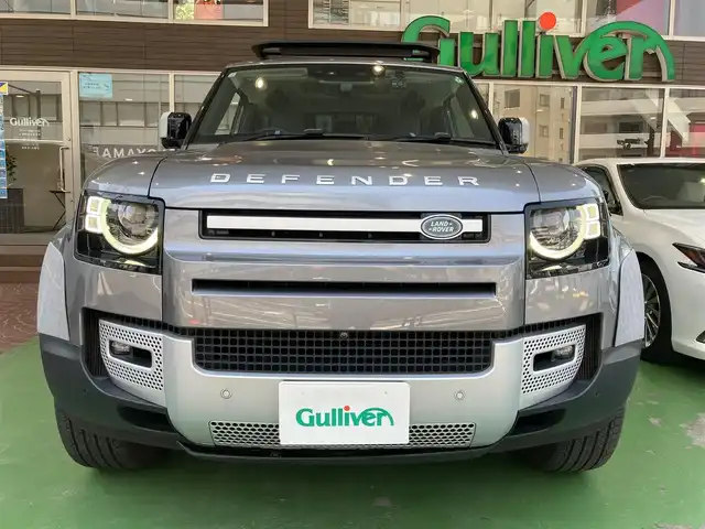 ランドローバー ランドローバー ディフェンダー 90XSED 神奈川県 2021(令3)年 3万km ガンＭ ワンオーナー/保証書/Pivi Proナビゲーションシステム/アラウンドビューモニター/ETC/サンルーフ/レザーシート/パワーシート/シートヒーター/クルーズコントロール/バックドアイージークローザー/LEDヘッドライト/サイドステップ/ルーフキャリア