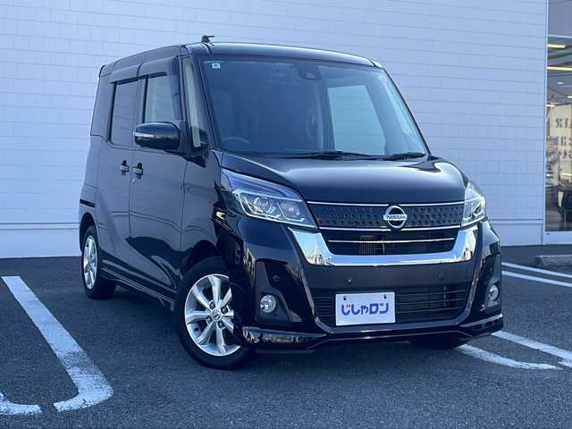 日産 デイズ ルークス ハイウェイスター Xターボ 熊本県 2018(平30)年 8万km ブラック (株)IDOMが運営する【じしゃロン熊本店】の自社ローン対象車両になります。こちらは現金ご利用時の価格です。自社ローンご希望の方は別途その旨お申付け下さい。　/純正ナビ（フルセグテレビ/DVD/CD/Bluetooth）/全方位カメラ/D席シートヒーター/コーナーセンサー/ＥＴＣ/片側パワースライドドア/コーナーセンサー/ＬＥＤヘッドライト/オートライト/スマートキー/純正アルミホイール