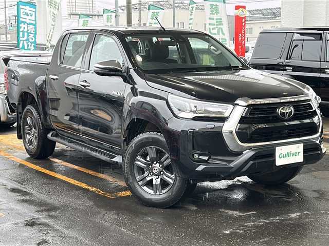 トヨタ ハイラックス Z 道東・釧路十勝 2024(令6)年 2.9万km アティチュードブラックマイカ パートタイム4WD/ディーゼルターボ/ワンオーナー/寒冷地仕様/純正ナビ(Bluetooth)/バックカメラ/トヨタセーフティセンス/  プリクラッシュセーフティ/  レーンディパーチャーアラート/  レーダークルーズコントロール/  ロードサインアシスタント(RSA)/  先行車発進告知機能(TMN)/リアデフロック/アイドリングストップ/LEDヘッドライト/フォグライト/ミラーヒーター/コーナーセンサー/USBソケット/フロントワイパーデアイサー/ステアリングスイッチ/革巻きステアリング/ウィンカーミラー/電動格納ミラー/トノカバー(ソフトタイプ)/純正エンジンスターター/スマートキー/エンジンプッシュスタート/スペアキー/取扱説明書/保証書/ナビ取説/純正17インチアルミホイール