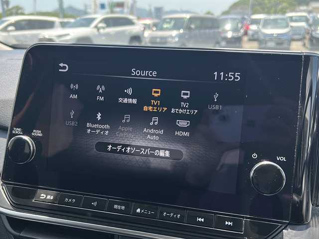 日産 ノート X 宮崎県 2023(令5)年 7.7万km オーロラフレアブルーパール 純正SDナビ（applecarplay/Bluetooth/TV）/全周囲カメラ/デジタルインナーミラー/プロパイロットシステム/ステアリングリモコン/ETC2.0/置くだけ充電/プッシュスタート/スペアキー/コーナーセンサー/オートライト/オートハイビーム/純正フロアマット