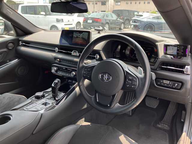 トヨタ スープラ SZ－R 三重県 2021(令3)年 6.1万km グレー ♪車検R8年7月1日/♪Toyota Supra Safety/ ・プリクラッシュセーフティ(PCS)/ ・レーンディパーチャーアラート(LDA)/ ・ブラインドスポットモニター(BSM)/♪JBLサウンド/ヘッドアップディスプレイ/純正ナビ/ ・フルセグ・BTオーディオ/ ・Apple Car Play/バックカメラ/レーダークルーズコントロール/スマートキー×2/プッシュスタート/ハーフレザーシート/前席シートヒーター/前席パワーシート(運転席メモリ付き)/LEDヘッドライト/オートライト/オートワイパー/クリアランスソナー/レーダー探知機/ドライブレコーダー/純正18インチAW/革巻ステアリング/ステアリングスイッチ/アイドリングストップ/ウィンカーミラー/フロアマット/サイド/カーテンエアバック