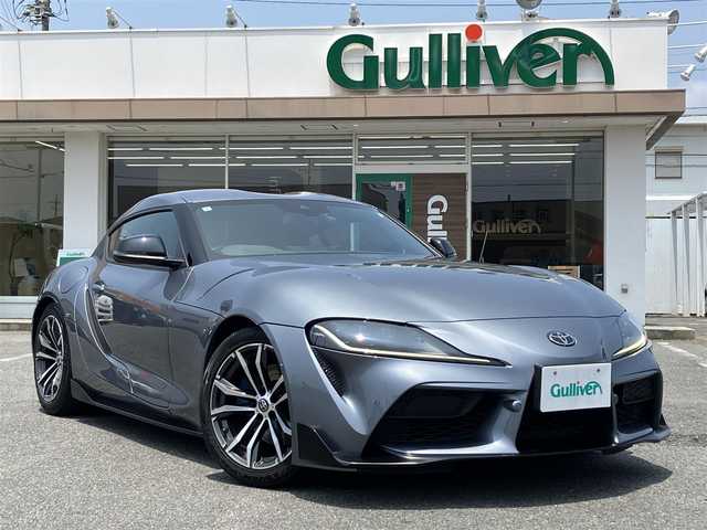 トヨタ スープラ SZ－R 三重県 2021(令3)年 6.1万km グレー ♪車検R8年7月1日/♪Toyota Supra Safety/ ・プリクラッシュセーフティ(PCS)/ ・レーンディパーチャーアラート(LDA)/ ・ブラインドスポットモニター(BSM)/♪JBLサウンド/ヘッドアップディスプレイ/純正ナビ/ ・フルセグ・BTオーディオ/ ・Apple Car Play/バックカメラ/レーダークルーズコントロール/スマートキー×2/プッシュスタート/ハーフレザーシート/前席シートヒーター/前席パワーシート(運転席メモリ付き)/LEDヘッドライト/オートライト/オートワイパー/クリアランスソナー/レーダー探知機/ドライブレコーダー/純正18インチAW/革巻ステアリング/ステアリングスイッチ/アイドリングストップ/ウィンカーミラー/フロアマット/サイド/カーテンエアバック