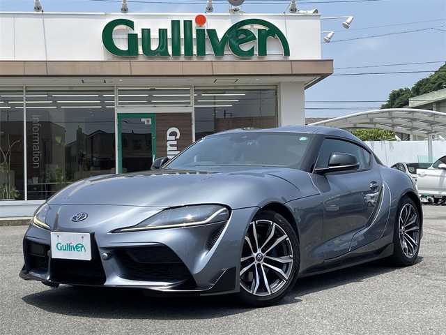 トヨタ スープラ SZ－R 三重県 2021(令3)年 6.1万km グレー ♪車検R8年7月1日/♪Toyota Supra Safety/ ・プリクラッシュセーフティ(PCS)/ ・レーンディパーチャーアラート(LDA)/ ・ブラインドスポットモニター(BSM)/♪JBLサウンド/ヘッドアップディスプレイ/純正ナビ/ ・フルセグ・BTオーディオ/ ・Apple Car Play/バックカメラ/レーダークルーズコントロール/スマートキー×2/プッシュスタート/ハーフレザーシート/前席シートヒーター/前席パワーシート(運転席メモリ付き)/LEDヘッドライト/オートライト/オートワイパー/クリアランスソナー/レーダー探知機/ドライブレコーダー/純正18インチAW/革巻ステアリング/ステアリングスイッチ/アイドリングストップ/ウィンカーミラー/フロアマット/サイド/カーテンエアバック