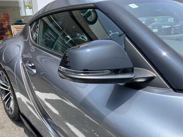 トヨタ スープラ SZ－R 三重県 2021(令3)年 6.1万km グレー ♪車検R8年7月1日/♪Toyota Supra Safety/ ・プリクラッシュセーフティ(PCS)/ ・レーンディパーチャーアラート(LDA)/ ・ブラインドスポットモニター(BSM)/♪JBLサウンド/ヘッドアップディスプレイ/純正ナビ/ ・フルセグ・BTオーディオ/ ・Apple Car Play/バックカメラ/レーダークルーズコントロール/スマートキー×2/プッシュスタート/ハーフレザーシート/前席シートヒーター/前席パワーシート(運転席メモリ付き)/LEDヘッドライト/オートライト/オートワイパー/クリアランスソナー/レーダー探知機/ドライブレコーダー/純正18インチAW/革巻ステアリング/ステアリングスイッチ/アイドリングストップ/ウィンカーミラー/フロアマット/サイド/カーテンエアバック