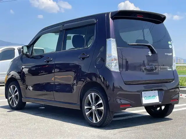 スズキ ワゴンＲ スティングレー T 石川県 2014(平26)年 3.7万km ミステリアスバイオレットパール 社外SDナビゲーション/・フルセグTV/CD/DVD/SD/Bluetooth/バックカメラ/アイドリングストップ/パドルシフト/ISOFIX対応/革巻きステアリング/ステアリングリモコン/純正15インチアルミホイール/純正キセノンヘッドライト/純正フォグライト/純正ドアバイザ―/新車保証書/取扱説明書/スペアキー１本